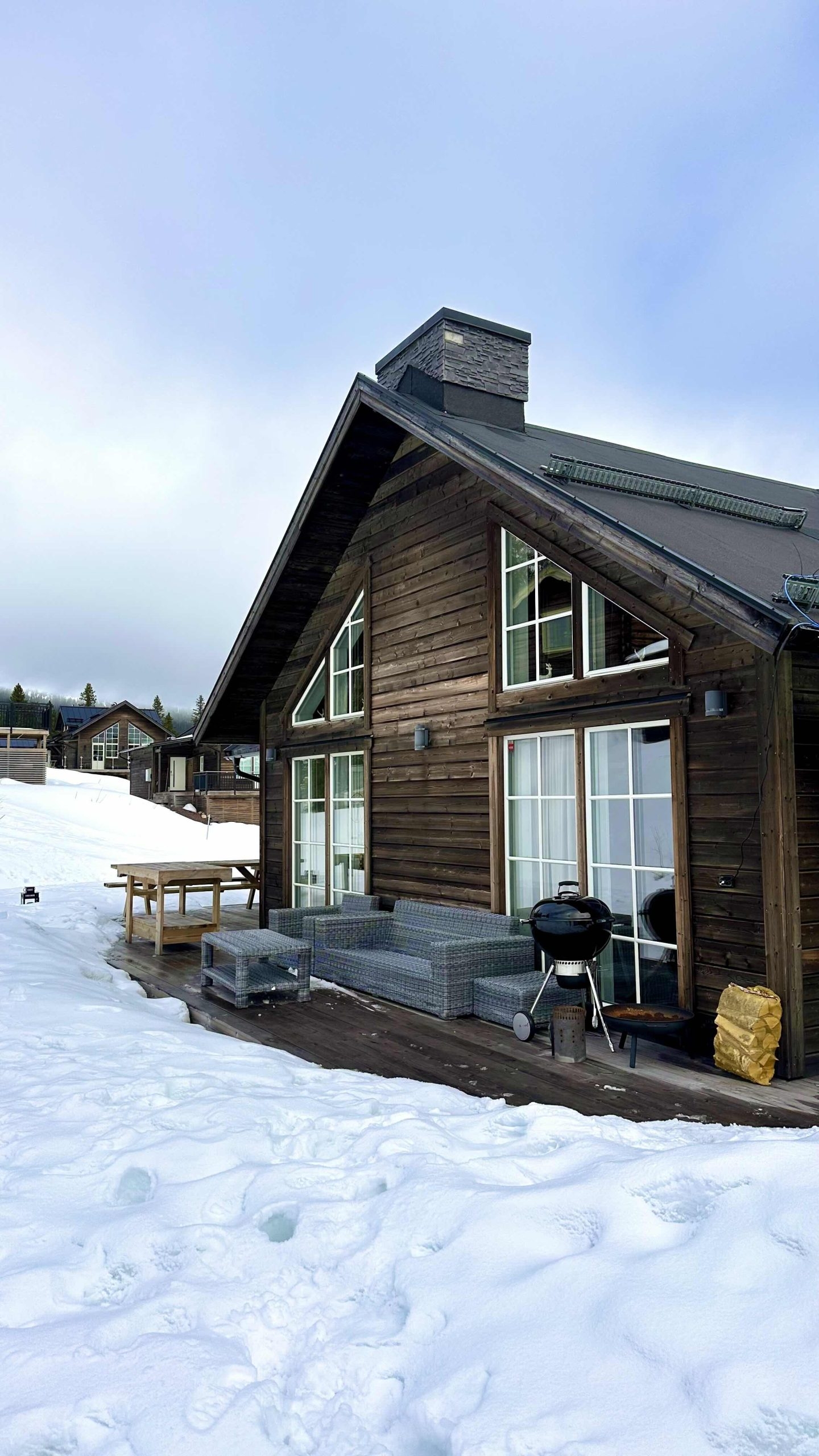 En skidstuga i Sälen.